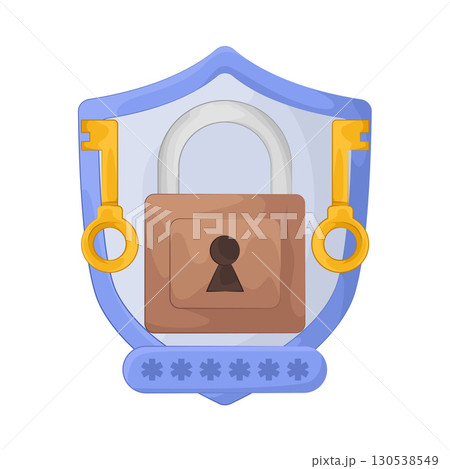 Illustration of password lock 130538549
