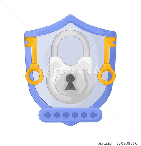 Illustration of password lock 130538550