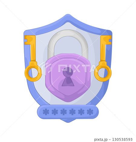 Illustration of password lock Illustration of password lock 130538593