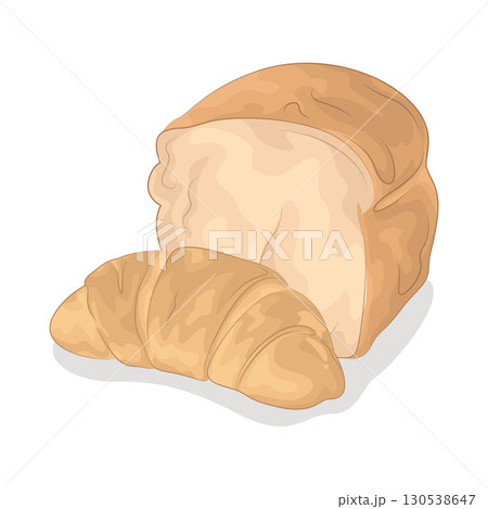 Illustration of bread Illustration of bread 130538647