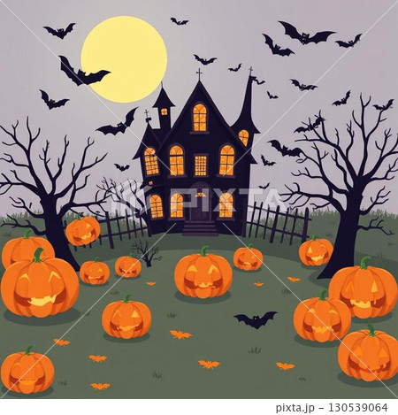 ハロウィン背景素材壁紙,ハロウィーン,ハロウィン 130539064