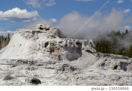 Castle Geyser in Yellowstone National Park. 130539068