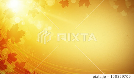 紅葉モチーフの秋の旅行・季節広告背景イラスト 130539709