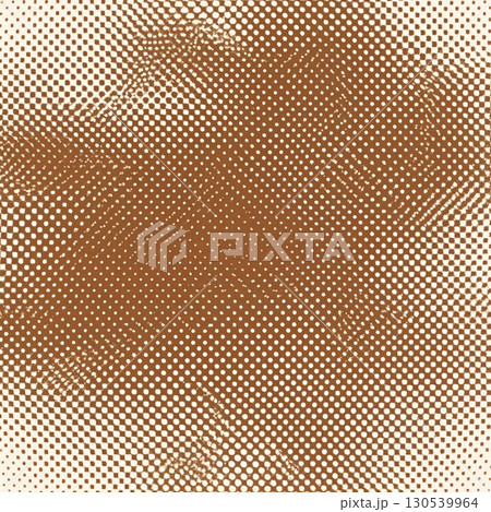 Halftone Brown Dotted Texture Background with Gradient Effect Abstract Design 130539964