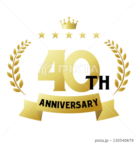 四十周年記念のアイコン。 130540679