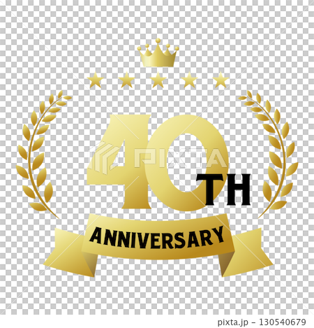 四十周年記念のアイコン。 130540679
