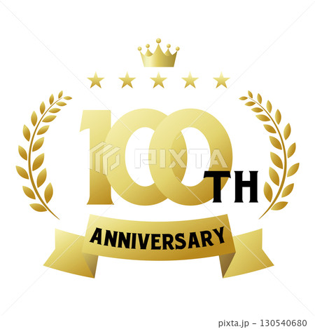 百周年記念のアイコン。 130540680