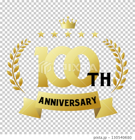 百周年記念のアイコン。 130540680