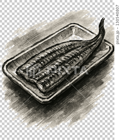烤鰻魚的插圖 130540807