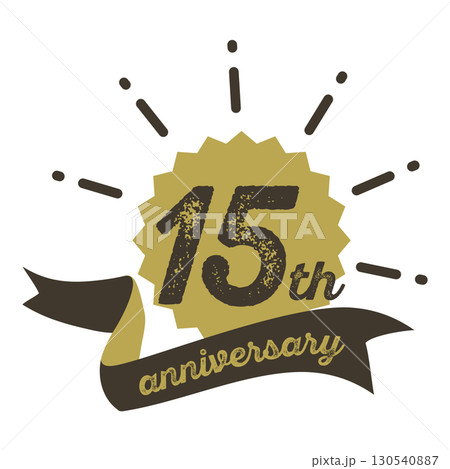 十五周年記念のアイコン。 130540887