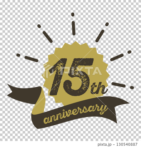 十五周年記念のアイコン。 130540887