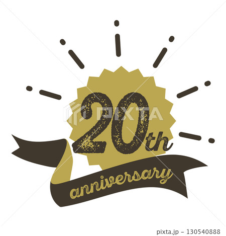 二十周年記念のアイコン。 二十周年記念のアイコン。 130540888