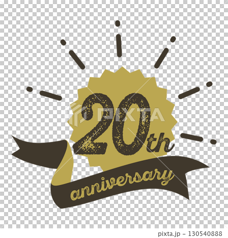 二十周年記念のアイコン。 二十周年記念のアイコン。 130540888