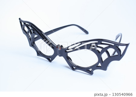 fancy butterfly glasses isolated on white background 130540966