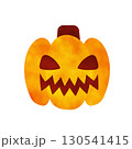 水彩風のかわいいハロウィンカボチャのイラスト-その2 130541415