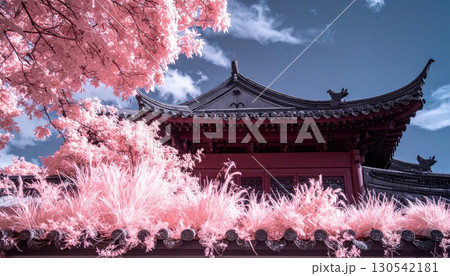 Traditional East Asian architecture of temples, pavilions, and castles showcasing ancient cultural history in Japan, China, and Korea Traditional East Asian architecture of temples, pavilions, and castles showcasing ancient cultural history in Japan, China, and Korea 130542181