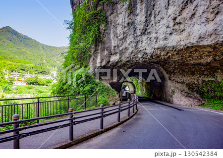 山国川と青の洞門 山国川と青の洞門 130542384