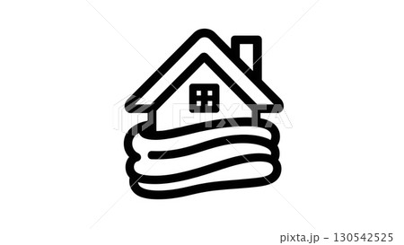 A home embodying warmth in winter, created with AI, PNG 130542525