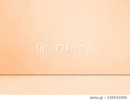 Beige Background Shadow Plant Texture Cement Wall Floor Material Abstract Pastel Studio Room Product Gradient Curtain Mockup Minimal Wall Pattern Grunge Concrete Structure Autumn Platform Bar Loft. 130542809