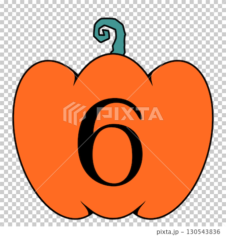 萬聖節南瓜燈數位插圖 130543836