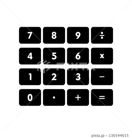 number words from zero to nine icon vectors 130544015