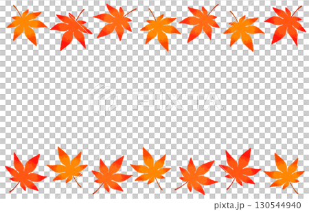 Autumn leaves frame illustration autumn fallen leaves maple 130544940