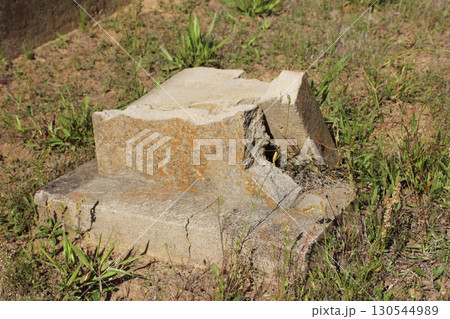 Broken Headstone at Rural East Texas Cemetery Broken Headstone at Rural East Texas Cemetery 130544989