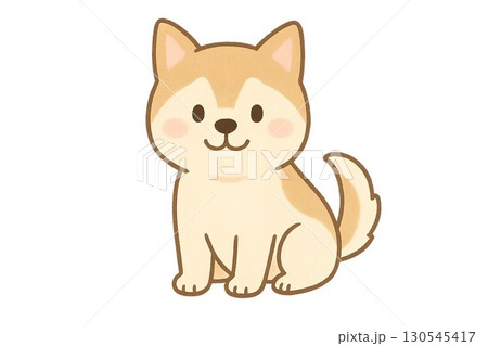 犬の可愛いイラスト 130545417