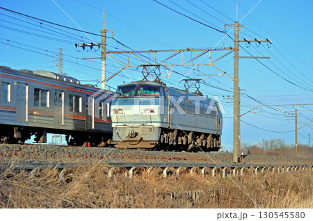 武蔵野線　東川口－東浦和　JR貨物　EF66-122（吹田） 130545580