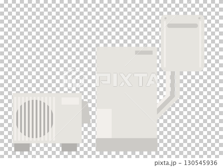 簡易混合式熱水器圖片素材 130545936