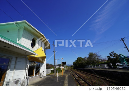 JR久大線 かっぱの駅舎の田主丸駅 JR久大線 かっぱの駅舎の田主丸駅 130546082
