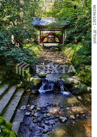 彌彦神社・玉の橋(新潟県・弥彦村) 彌彦神社・玉の橋(新潟県・弥彦村) 130546396