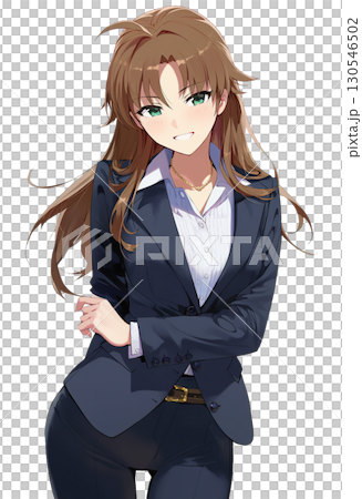 A business woman giving directions A business woman giving directions 130546502