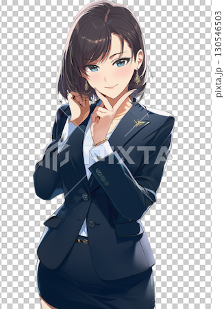 A business woman giving directions A business woman giving directions 130546503