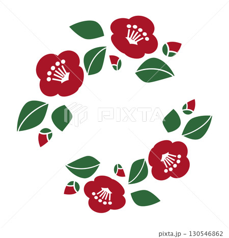 椿の花輪 130546862