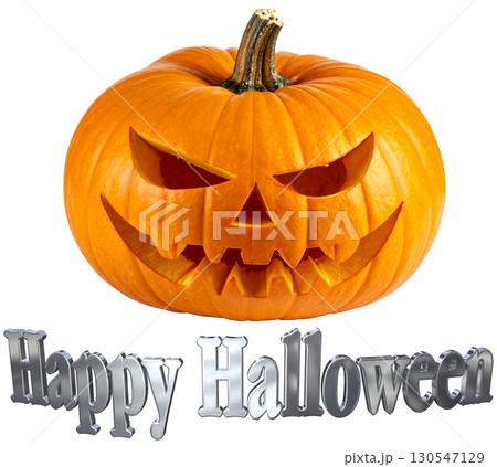 3DCG文字「Happy Halloween」ハッピーハロウィン 130547129