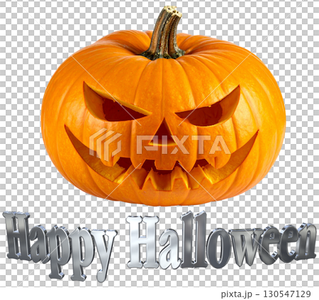 3DCG文字「Happy Halloween」ハッピーハロウィン 130547129