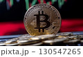 Bitcoin cryptocurrency as modern way of exchange and convenient digital payment in financial market 130547265