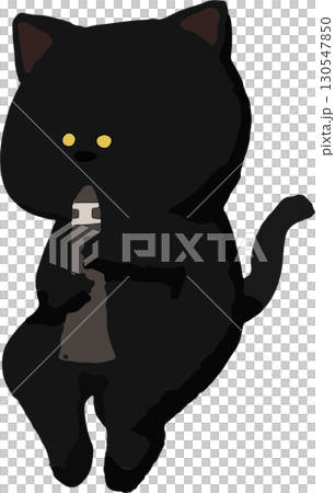 クラリネットを演奏する黒猫 クラリネットを演奏する黒猫 130547850