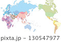 世界地図国名入 130547977