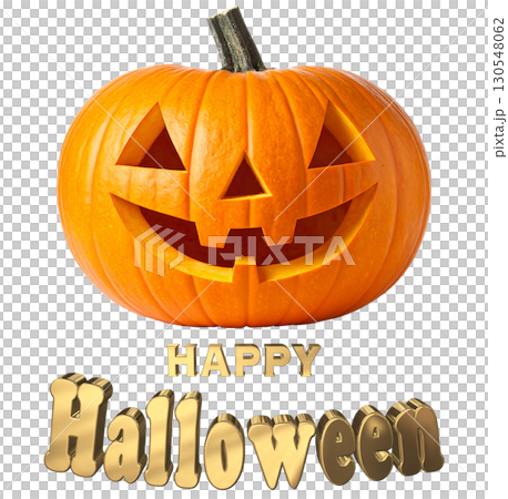 3DCG text "Happy Halloween" Happy Halloween 130548062