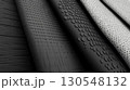 Abstract 3D wavy surface in monochrome black and white colors for modern design and digital art 130548132