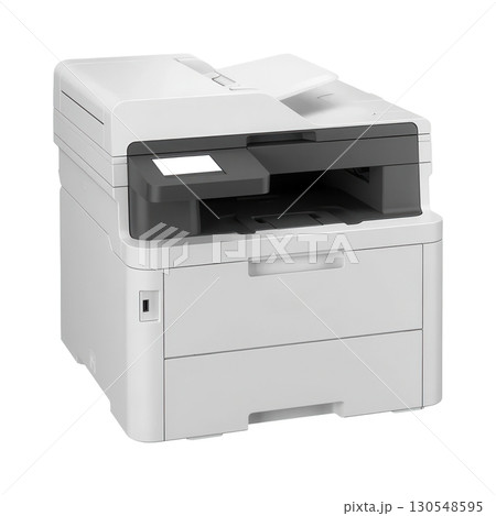 Laser printer white background 130548595