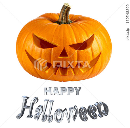 3DCG文字「Happy Halloween」ハッピーハロウィン 130548890