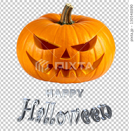 3DCG文字「Happy Halloween」ハッピーハロウィン 130548890