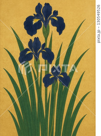 群青の燕子花図 130549526