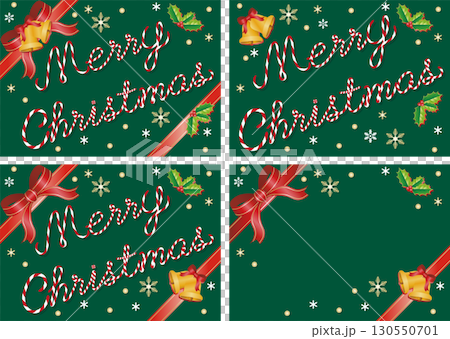 Christmas card frame, letter, decoration, ornament, design letter, font, design illustration material set Christmas card frame, letter, decoration, ornament, design letter, font, design illustration material set 130550701
