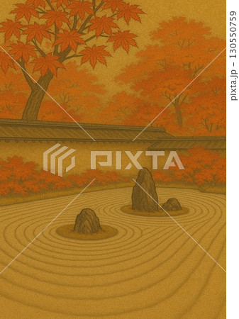 紅葉の日本庭園 130550759