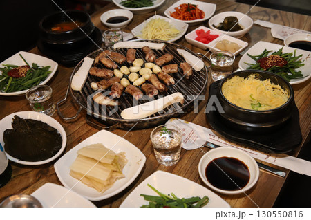 Korean seafood. Grilled hagfish (Grilled sea eel) Korean seafood. Grilled hagfish (Grilled sea eel) 130550816