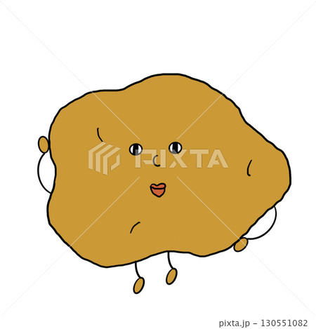 キモカワじゃがいものイラスト キモカワじゃがいものイラスト 130551082
